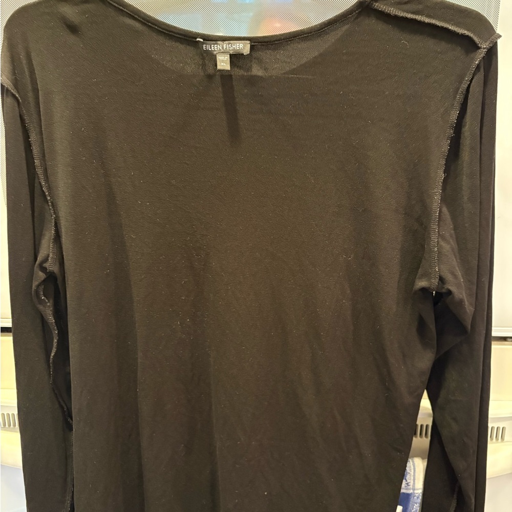Eileen Fisher Elegant Black Knit Top